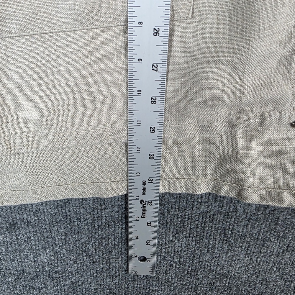 Eileen Fisher Organic Linen Top  XS Beige Kimono Open Front Cardigan Lagenlook - Picture 8 of 8